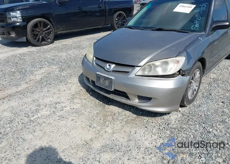 2005 Honda Civic Lx from USA, damaged, VIN 2HGES16585H609317